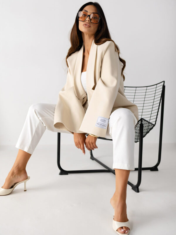 DRESOWA MARYNARKA OVERSIZE Stay Gold CREAM