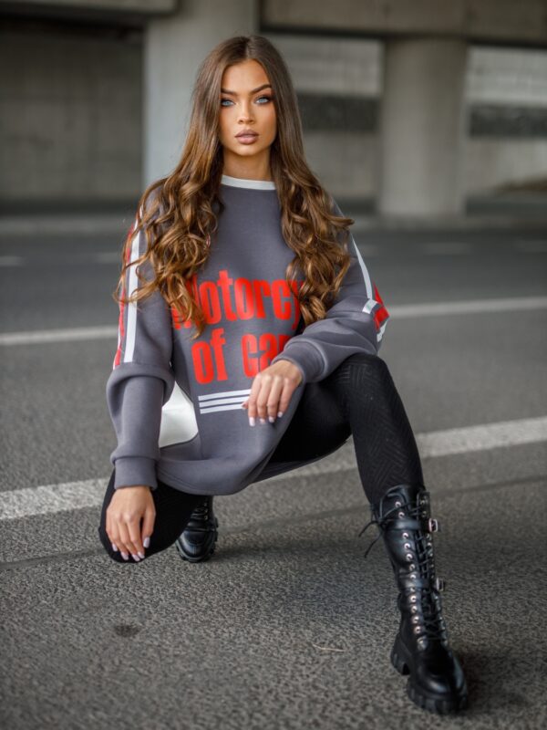 BLUZA OVERSIZE MOTORS – GRAY