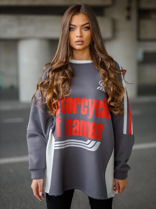 BLUZA OVERSIZE MOTORS – GRAY