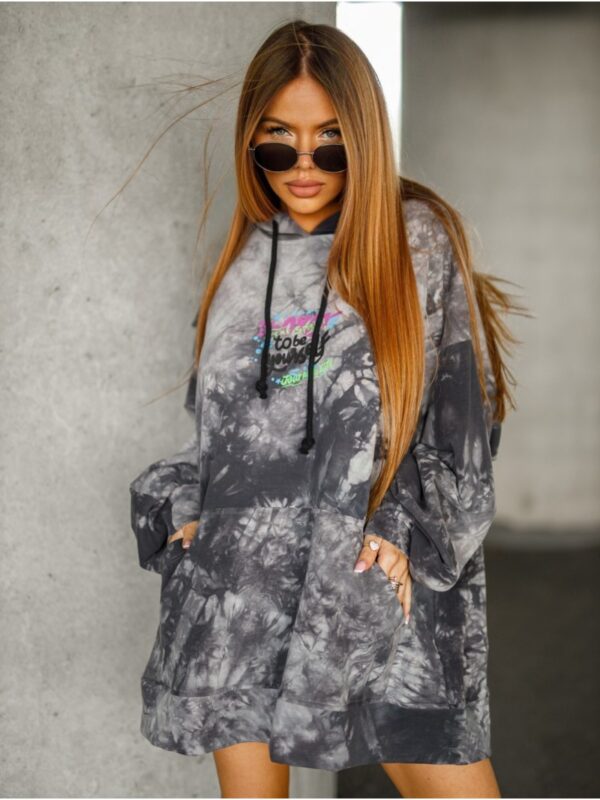 BLUZA OVERSIZE  YOURSELF GRAY