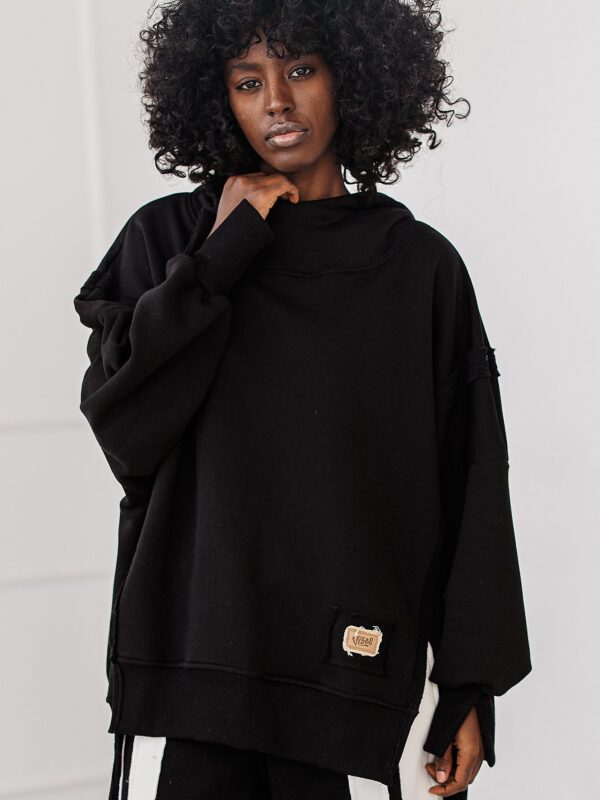 BLUZA OVERSIZE  BASIC #BLACK