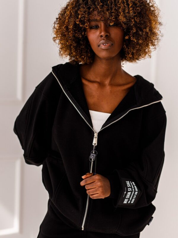 BLUZA OVERSIZE ELISA #MC BLACK