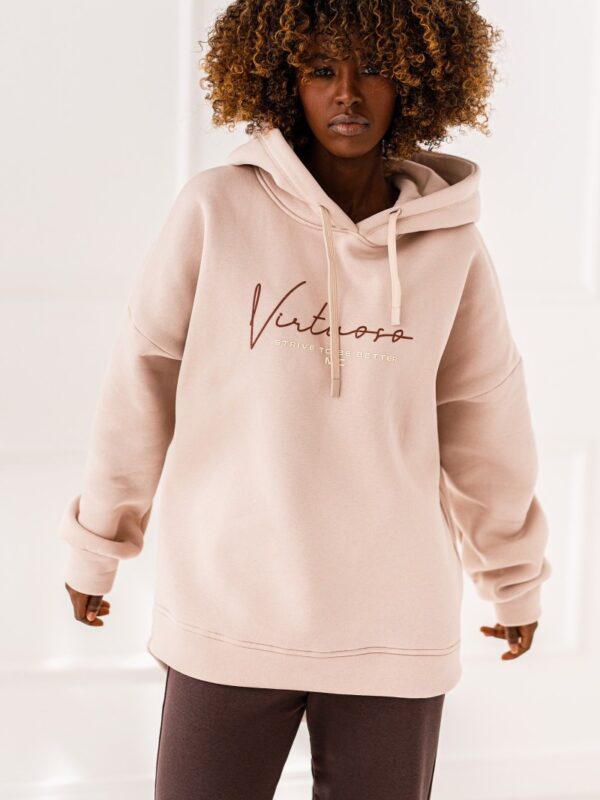 BLUZA OVERSIZE VIRTUOSO #MC LIGHT BEIGE