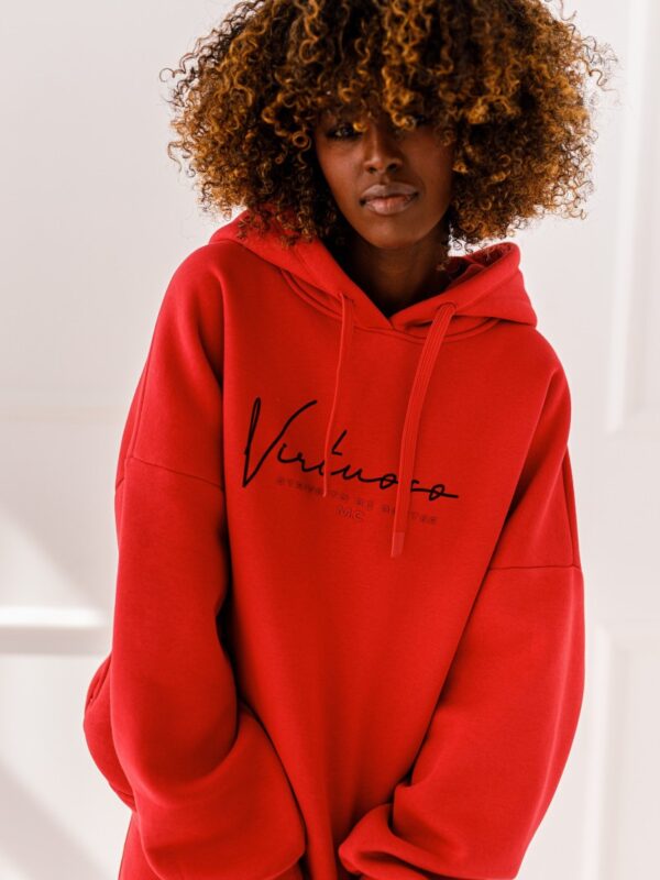 BLUZA OVERSIZE VIRTUOSO #MC RED