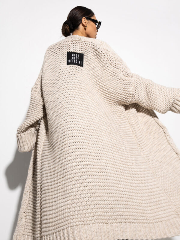 KARDIGAN OVERSIZE LOVER #BEIGE