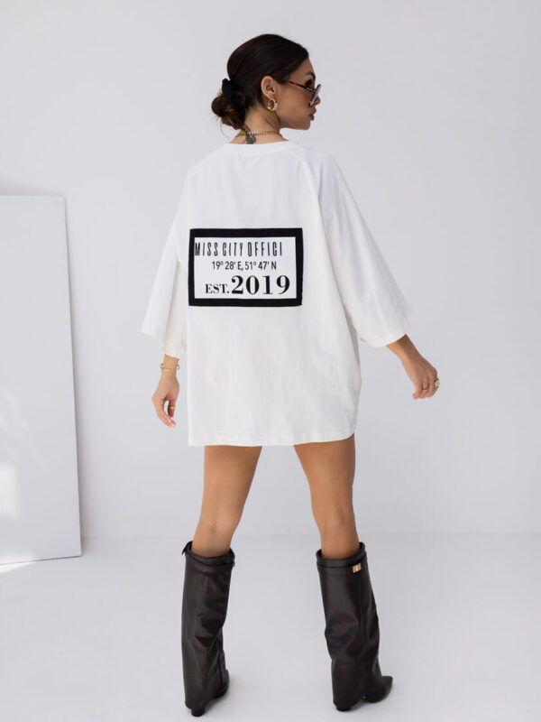 T-Shirt OVERSIZE LONG SING WHITE