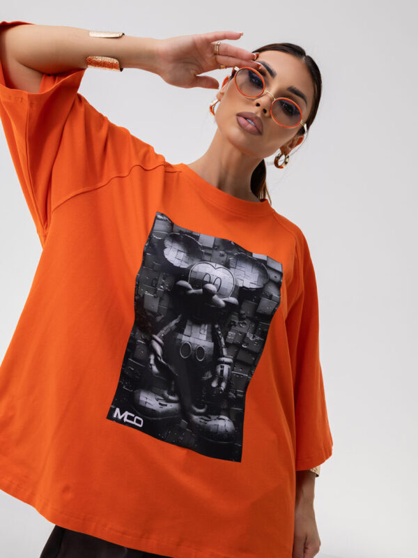 T-Shirt OVERSIZE MIKI ORANGE