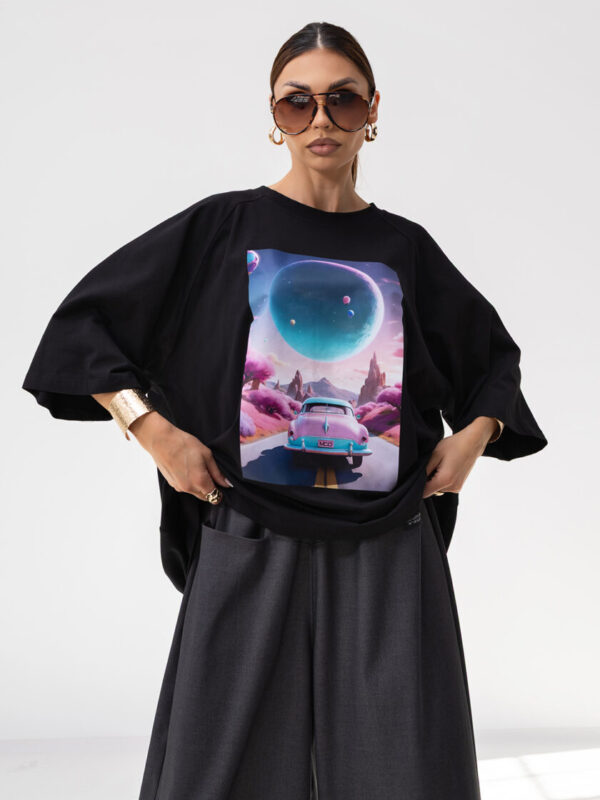T-Shirt OVERSIZE CAR  BLACK