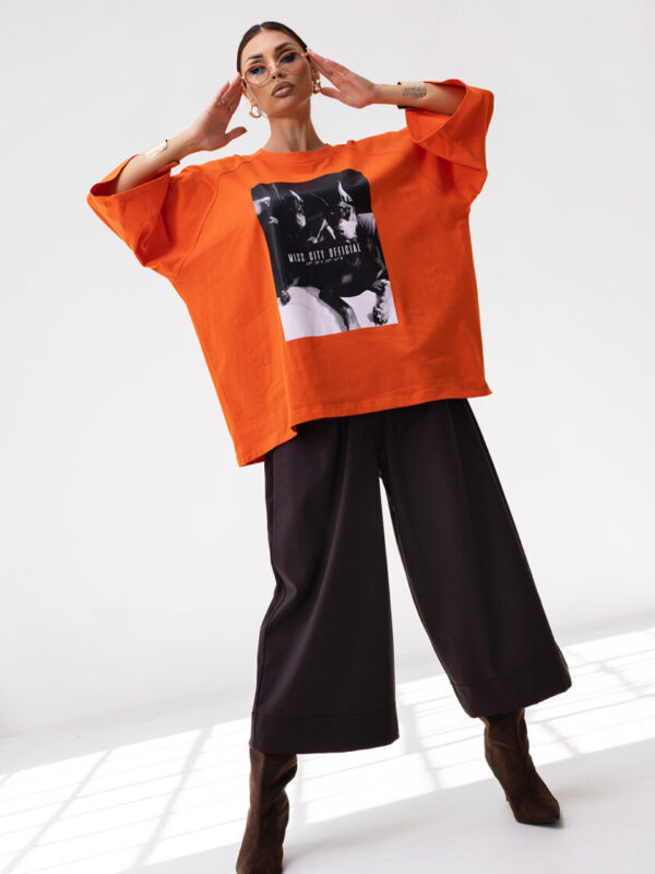T-Shirt OVERSIZE DOBERMAN  ORANGE