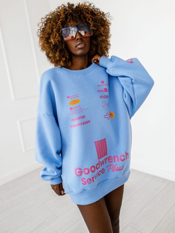 BLUZA OVERSIZE #MC3 BLUE