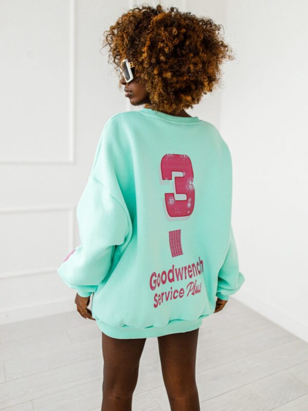 BLUZA OVERSIZE #MC3 CYAN