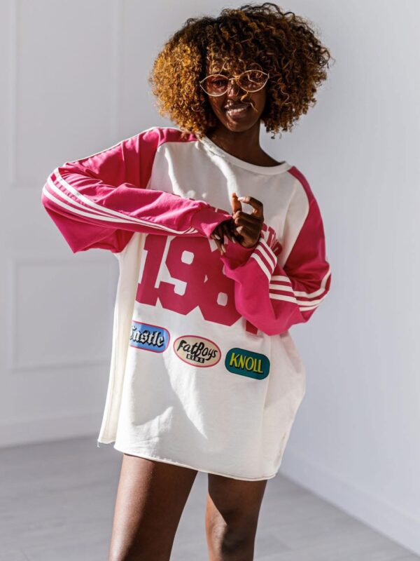 BLUZA OVERSIZE #MC1987 PINK