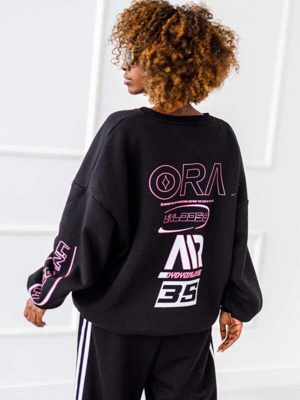 BLUZA OVERSIZE #MC35  BLACK