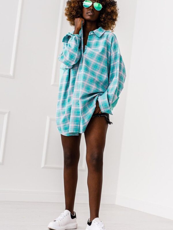 KOSZULA OVERSIZE # CALIFORNIA CYAN