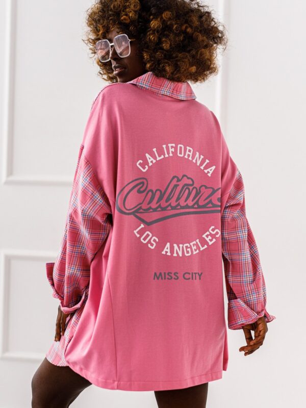 KOSZULA OVERSIZE # CALIFORNIA   PINK