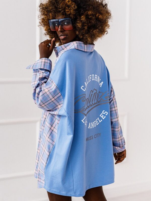 KOSZULA OVERSIZE # CALIFORNIA    BLUE
