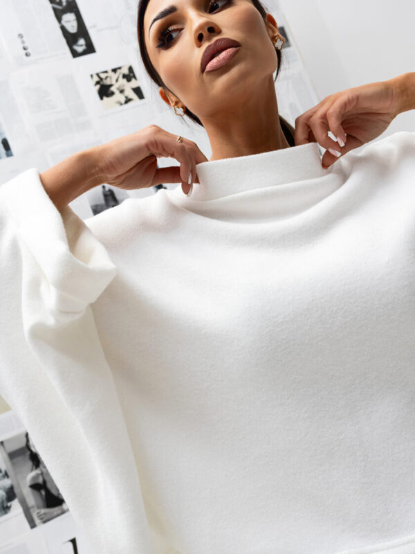 BLUZKA KIMONO SWETER ECRU