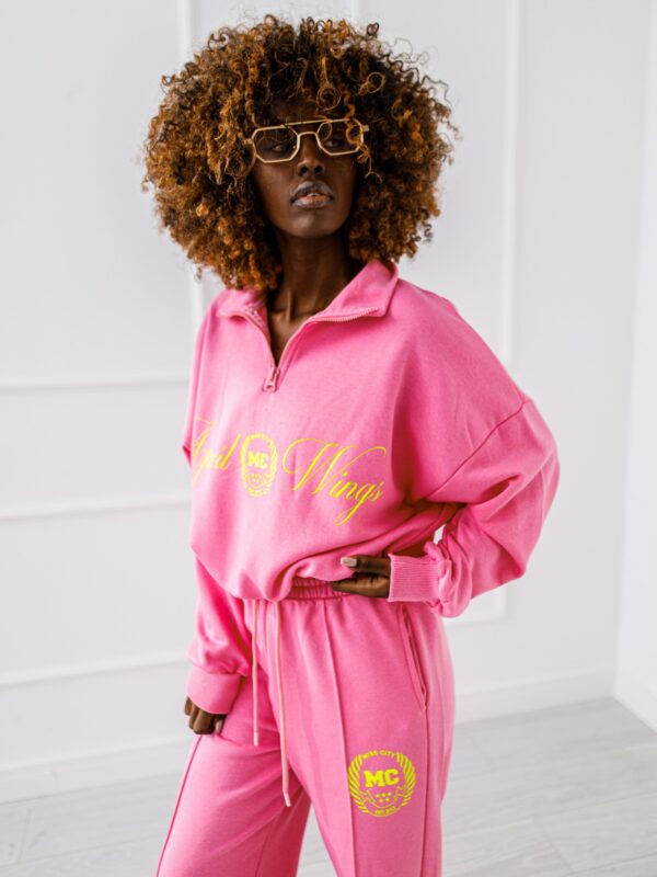 KOMPLET DRESOWY  # LUXE STRIPE  PINK