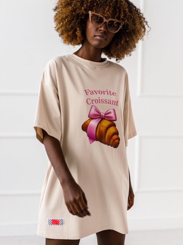 T-SHIRT OVERSIZE CROISSANT  #01