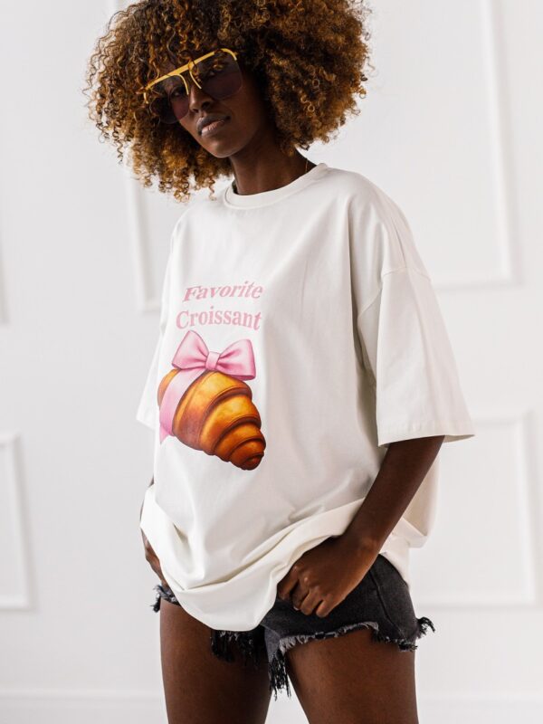 T-SHIRT OVERSIZE CROISSANT  #02