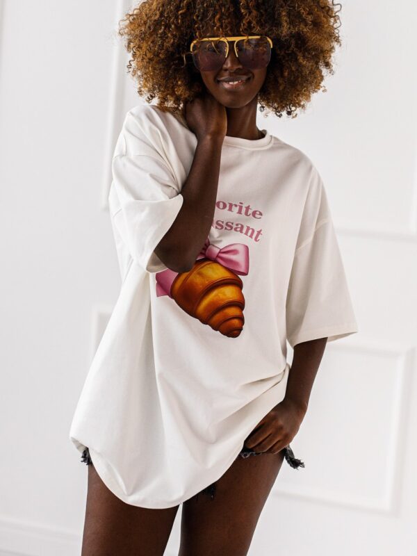T-SHIRT OVERSIZE CROISSANT  #02