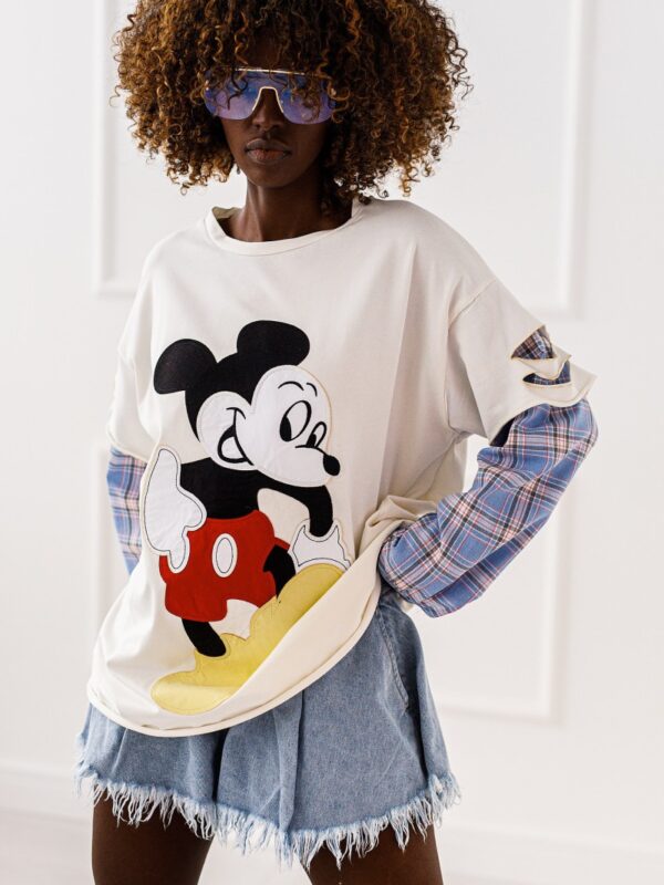 BLUZKA  OVERSIZE 	MICKEY & Style  #04