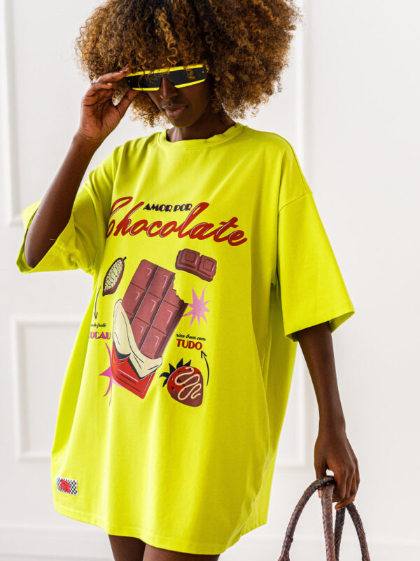 T-SHIRT  OVERSIZE 	CHOCOLATE  #03
