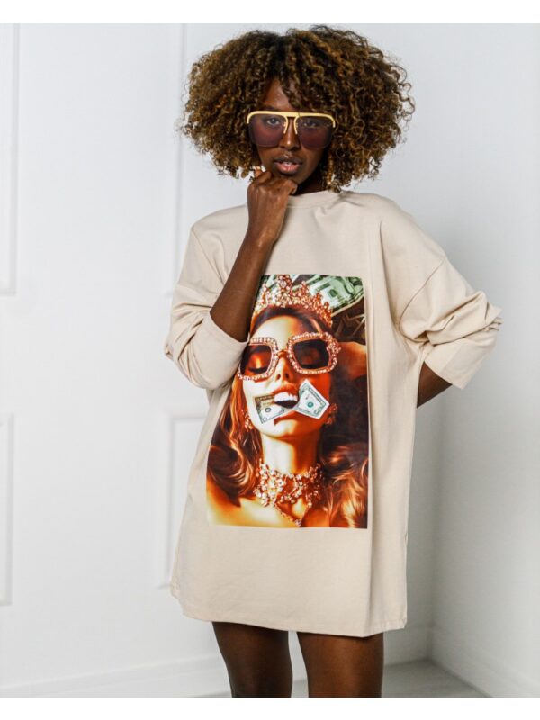 T-SHIRT  OVERSIZE   GOLD