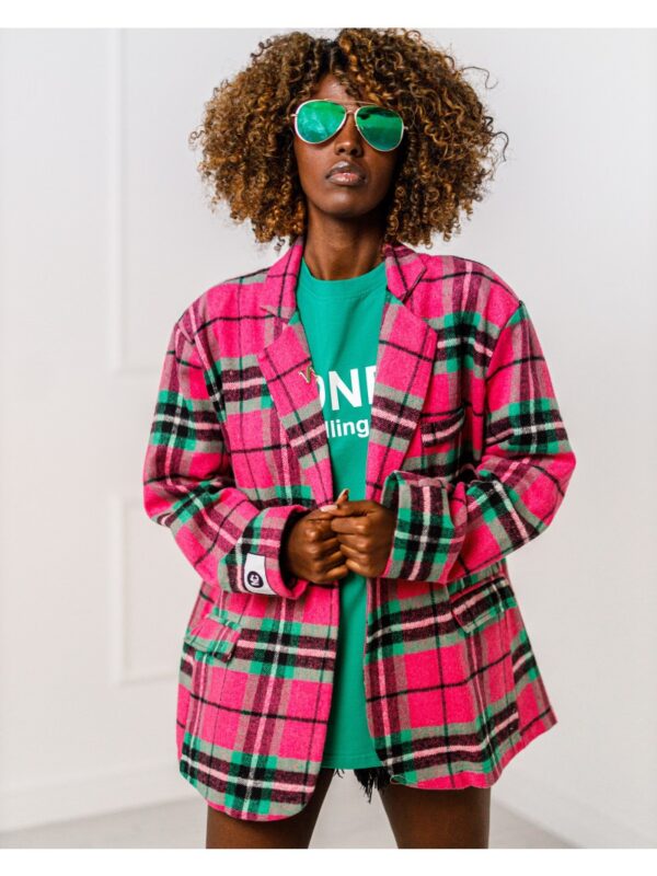 MARYNARKA OVERSIZE W KRATĘ #MC05