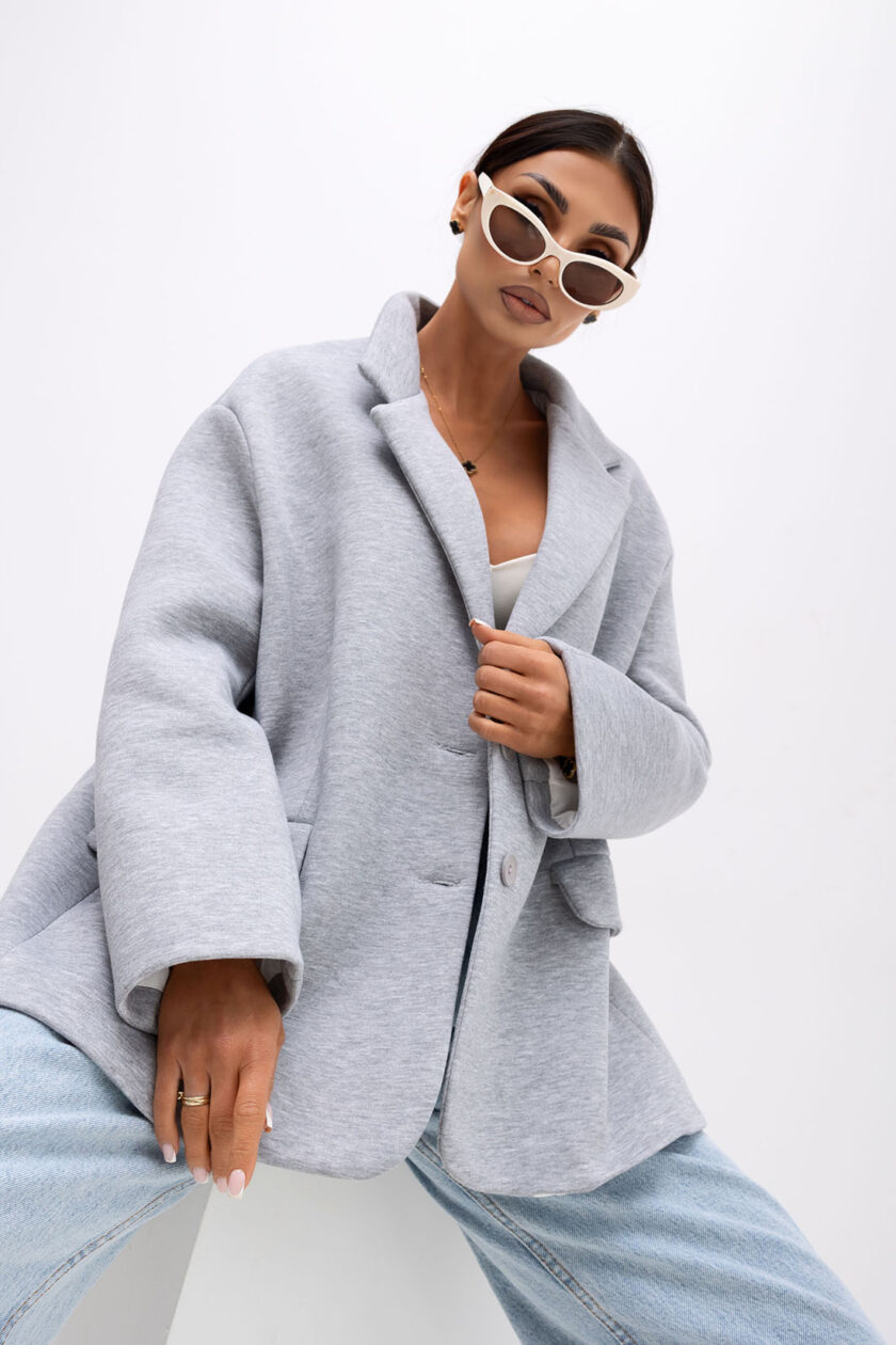 MARYNARKA OVERSIZE EDITORIAL #MCO05 - obrazek 4