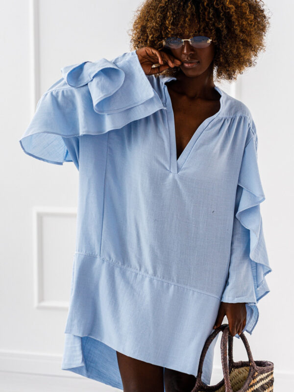 SUKIENKA OVERSIZE FLOW #MC BLUE