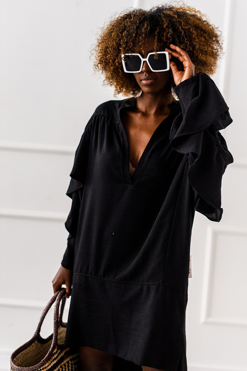 SUKIENKA OVERSIZE FLOW #MC BLACK - obrazek 2