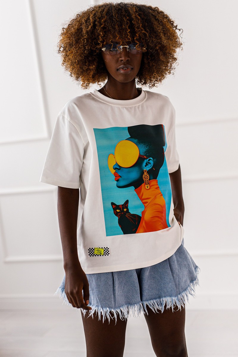 T-SHIRT OVERSIZE POLLY #MC1 - obrazek 3