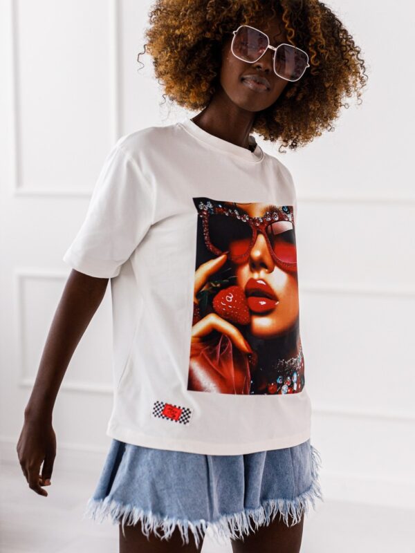 T-SHIRT OVERSIZE STRAWBERRY #MC1