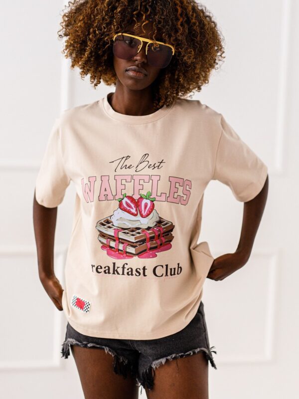 T-SHIRT OVERSIZE WAFFLES #MC1