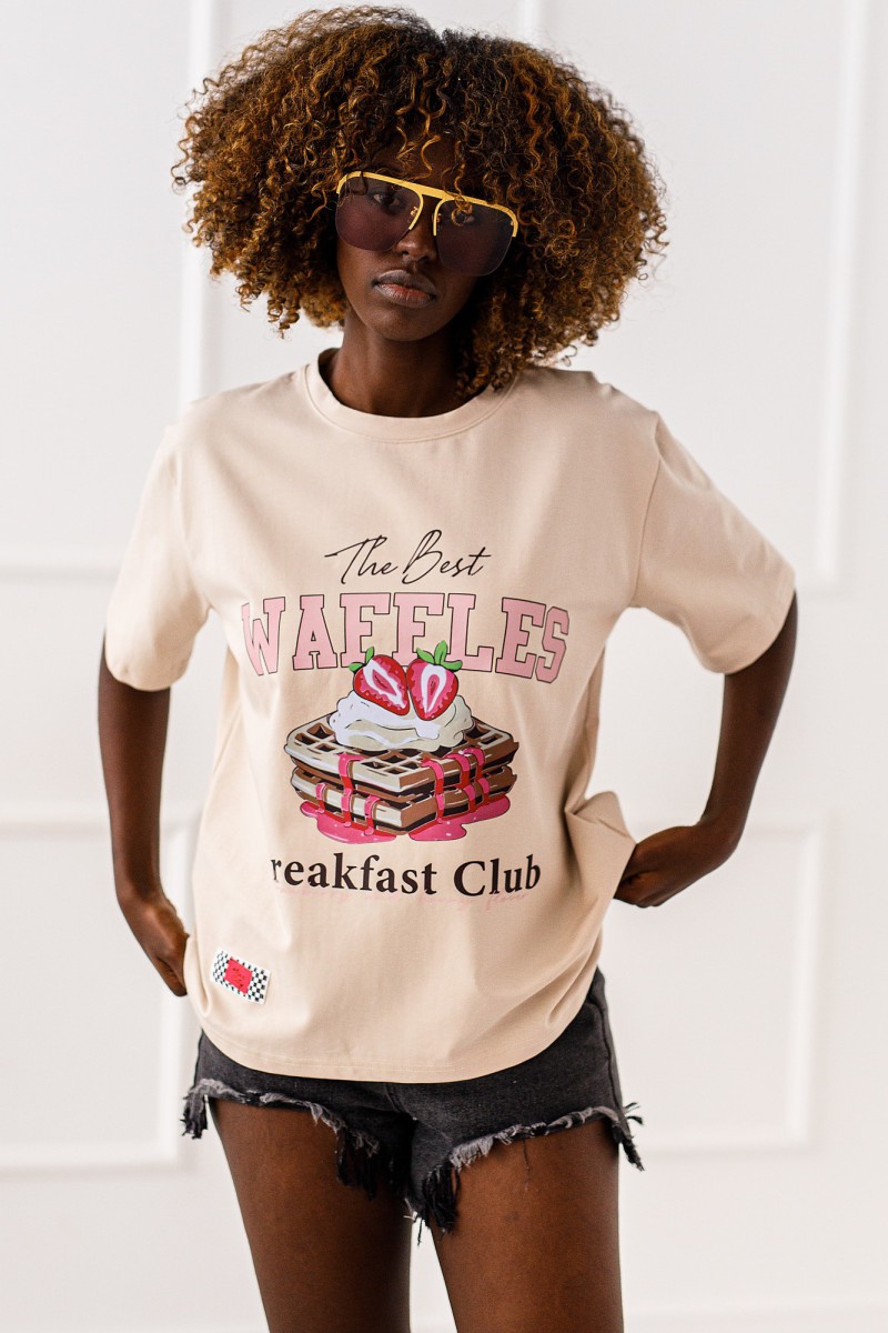 T-SHIRT OVERSIZE WAFFLES #MC1