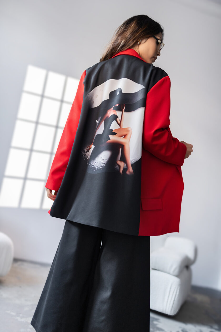 MARYNARKA OVERSIZE LADY # RED