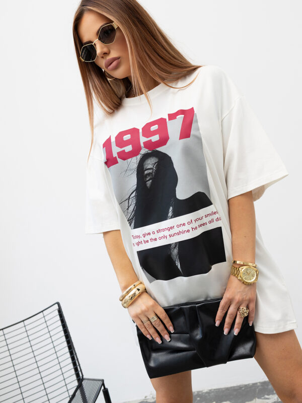 T-SHIRT OVERSIZE 1987 WHITE #VALENIKO