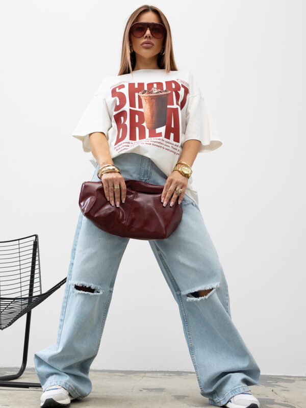 T-SHIRT OVERSIZE #VALENIKO SHORT WHITE
