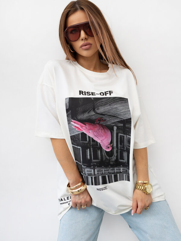 T-SHIRT OVERSIZE   #VALENIKO RISE-OFF WHITE