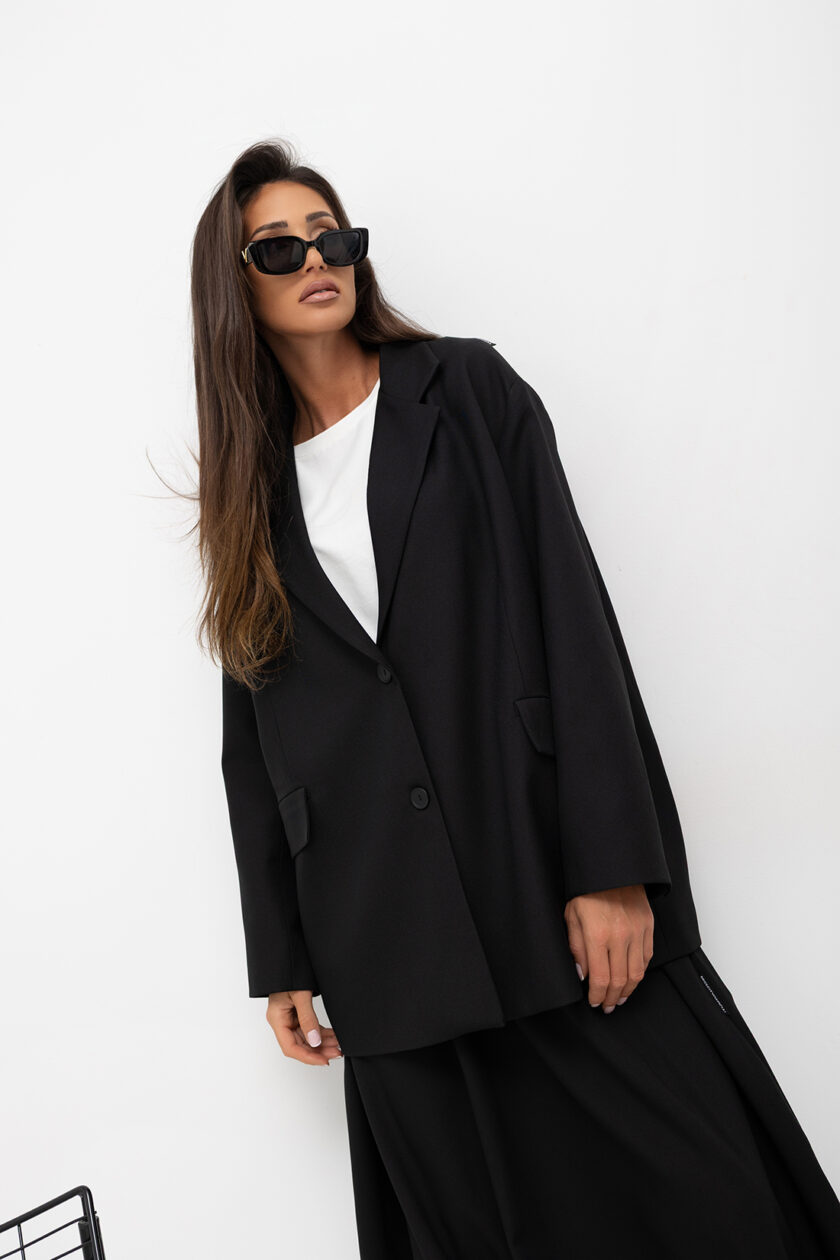 MARYNARKA OVERSIZE Button Back - obrazek 3